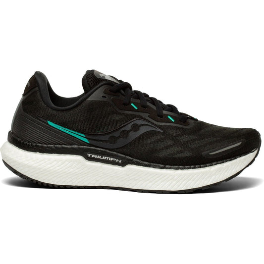 Women's Saucony Triumph 19, Black/White, 9.5 B Medium