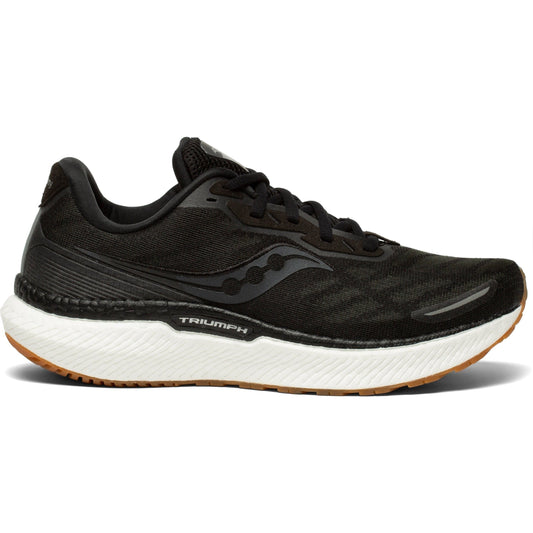 Women's Saucony Triumph 19, Black/Gum, 9 B Medium